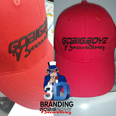 Hat with 3D heat transfer printing